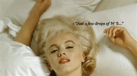 marilyn monroe chanel no 5 bed